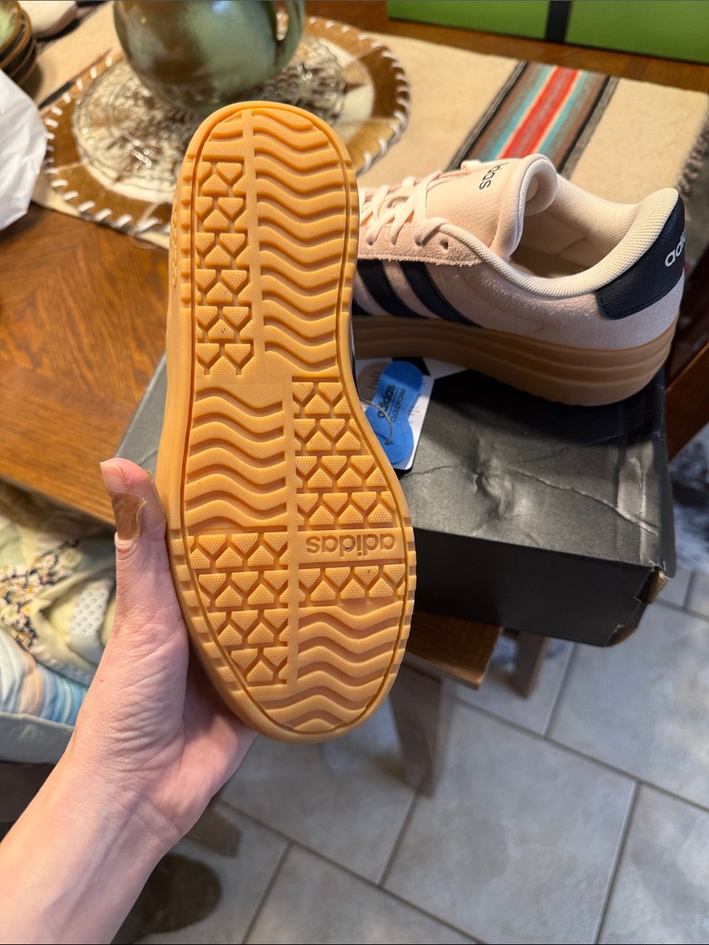 adidas Women's VL Court Bold Platform Casual Sneakers - Picture 7 of 7